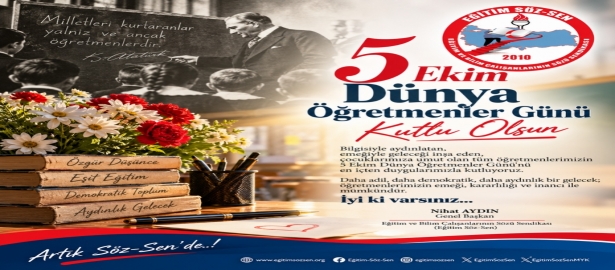 5 EKİM DÜNYA ÖĞRETMENLER GÜNÜNÜ KUTLADIK