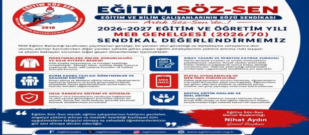 MEB'İN 2026/70 GENELGESİNDE Kİ DAYATMALARI KABUL ETMİYORUZ!
